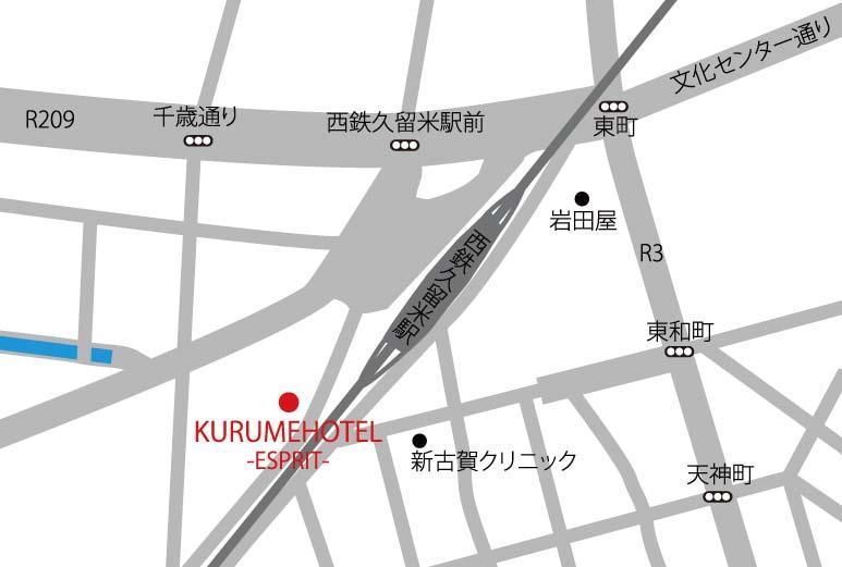 Kurume Hotel Esprit Exterior foto